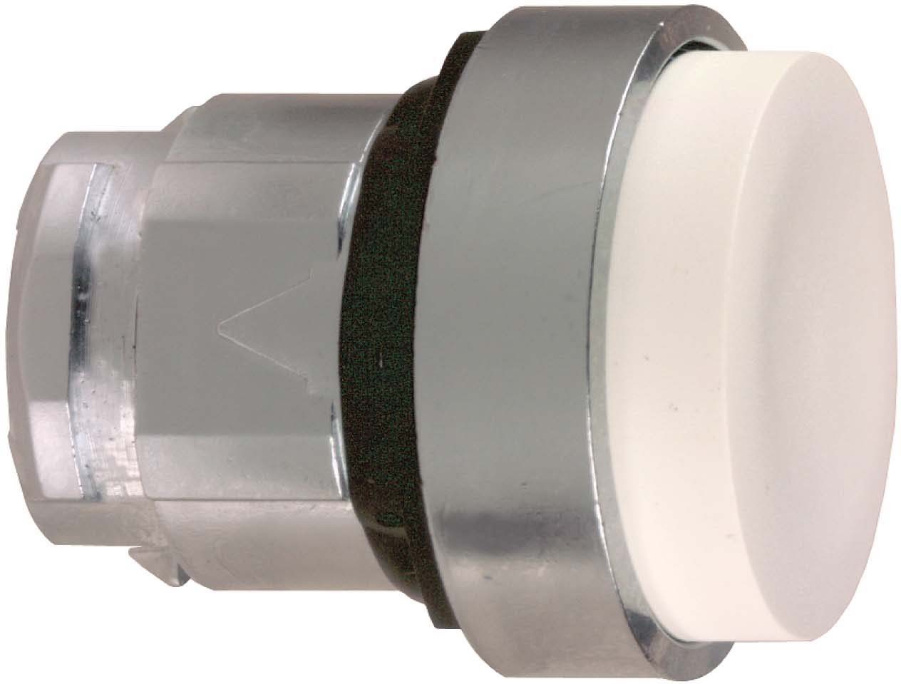 Schneider ZB4BL1 Drucktaster, Frontelement, Harmony XB4, Metall, 22mm, weiß, vorstehend, unbeschriftet, tastend