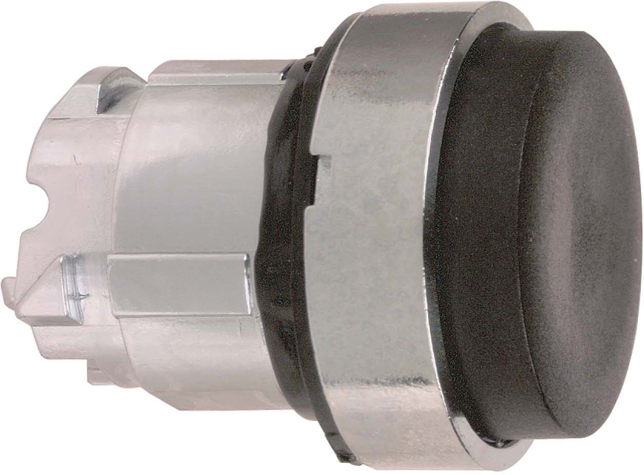 Schneider ZB4BL2 Drucktaster, Frontelement, Harmony XB4, Metall, 22mm, schwarz, vorstehend, unbeschriftet, tastend
