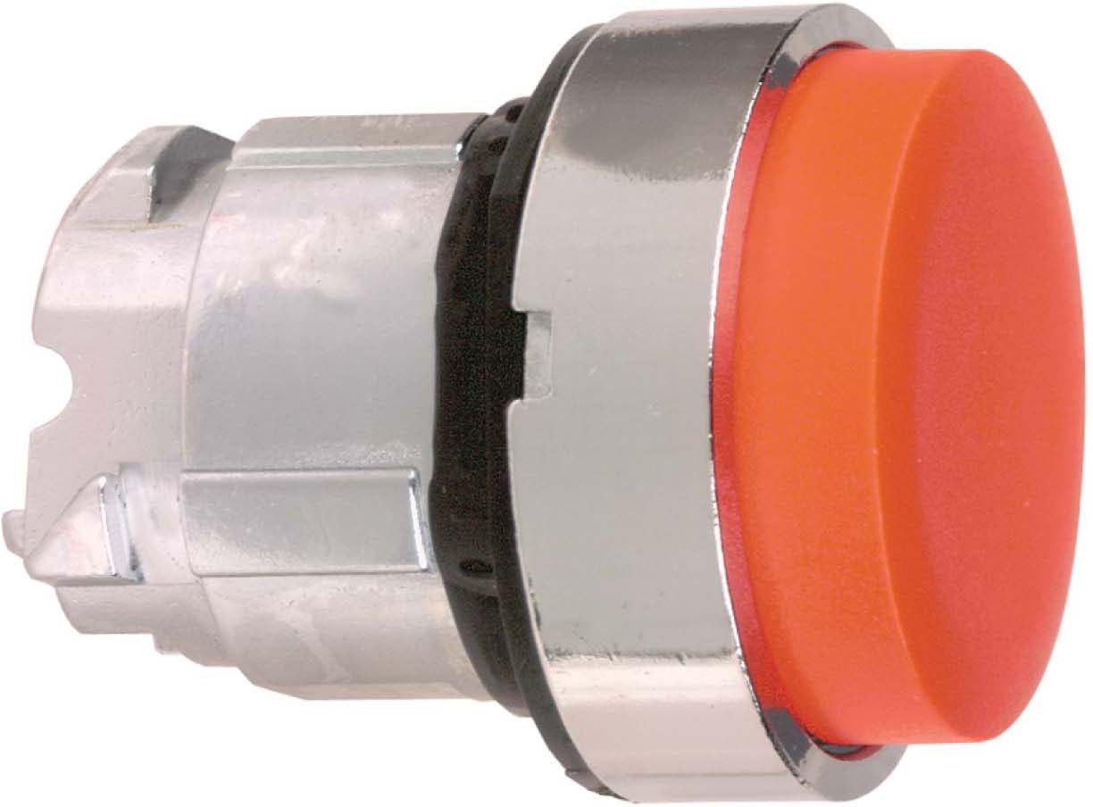 Schneider ZB4BL4 Drucktaster, Frontelement, Harmony XB4, Metall, 22mm, rot, vorstehend, unbeschriftet, tastend