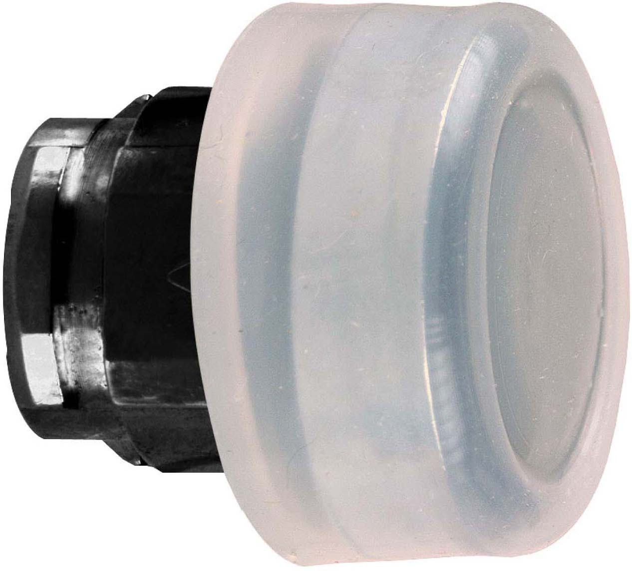 Schneider ZB4BP27 Drucktaster, Frontelement, Harmony XB4, Metall schwarz, 22mm, schwarz, vorstehend, tastend, mit Schutzkappe