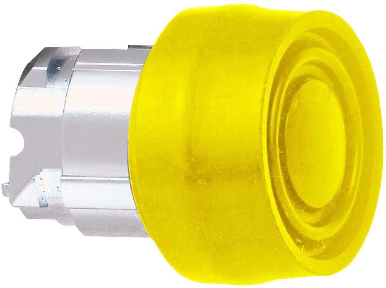 Schneider ZB4BP5S Drucktaster, Frontelement, Harmony XB4, Metall, 22mm, orange, unbeschriftet, tastend, mit Schutzkappe