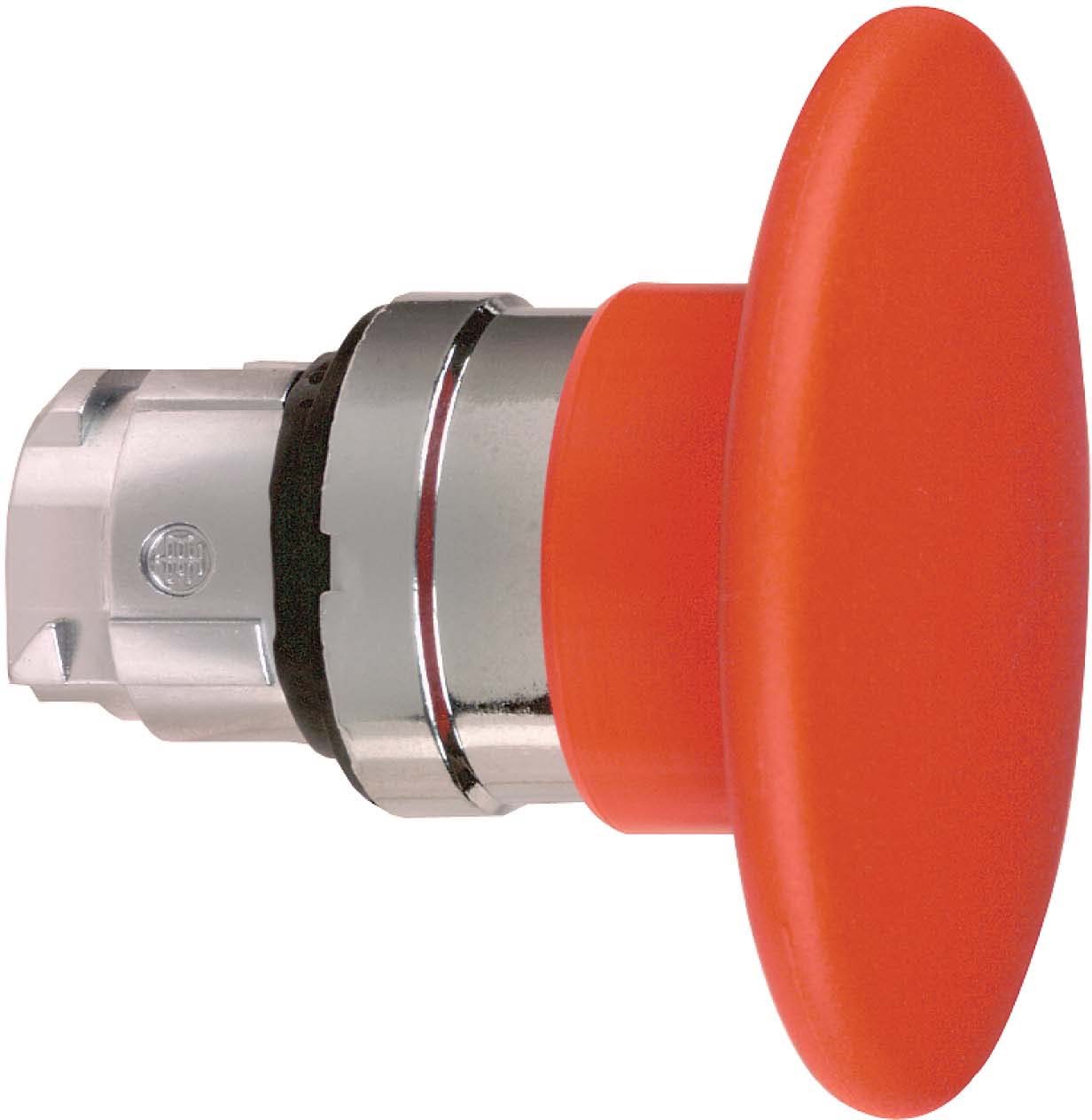 Schneider ZB4BR4 Pilzdrucktaster, Frontelement, Harmony XB4, Metall, 22mm, rot, Pilz 60mm, unbeschriftet, tastend
