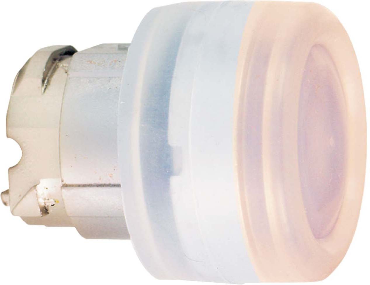 Schneider ZB4BW543 Leuchtdrucktaster, Frontelement, Harmony XB4, Metall, 22mm, rot, tastend, mit Schutzkappe, für universelle LED