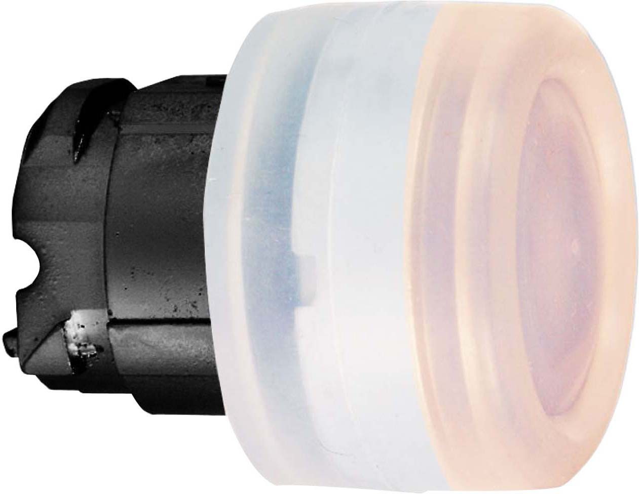 Schneider ZB4BW5437 Leuchtdrucktaster, Frontelement, Harmony XB4, Metall schwarz, 22mm, rot, tastend, mit Schutzkappe, für universelle LED