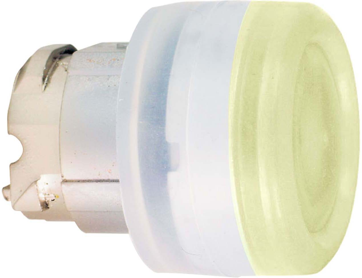 Schneider ZB4BW553 Leuchtdrucktaster, Frontelement, Harmony XB4, Metall, 22mm, orange, tastend, mit Schutzkappe, für universelle LED