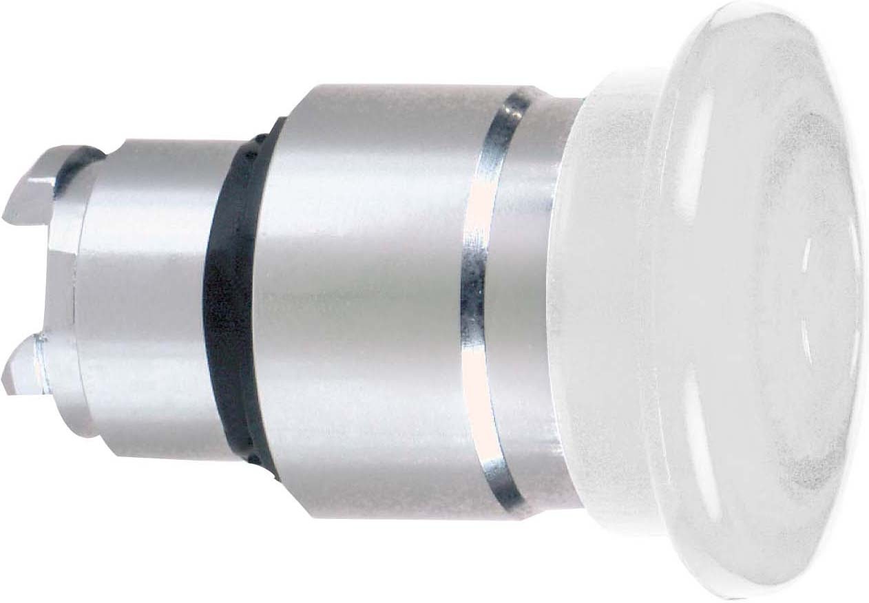 Schneider ZB4BW613 Pilzdrucktaster, Frontelement, Harmony XB4, Metall, 22mm, beleuchtet, weiß, Zugentriegelung, für universelle LED