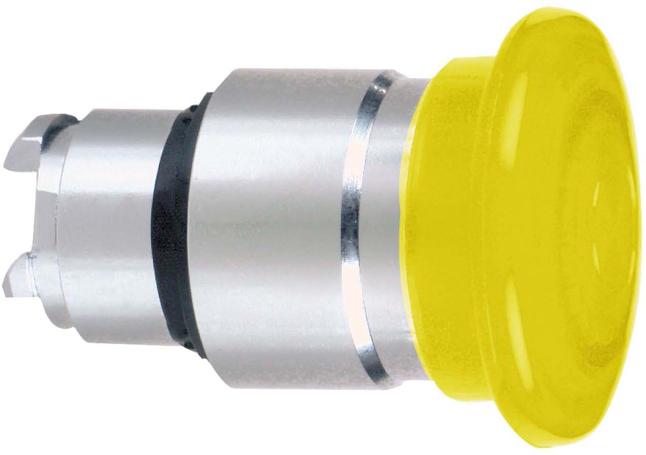 Schneider ZB4BW653 Pilzdrucktaster, Frontelement, Harmony XB4, Metall, 22mm, beleuchtet, orange, Zugentriegelung, für universelle LED