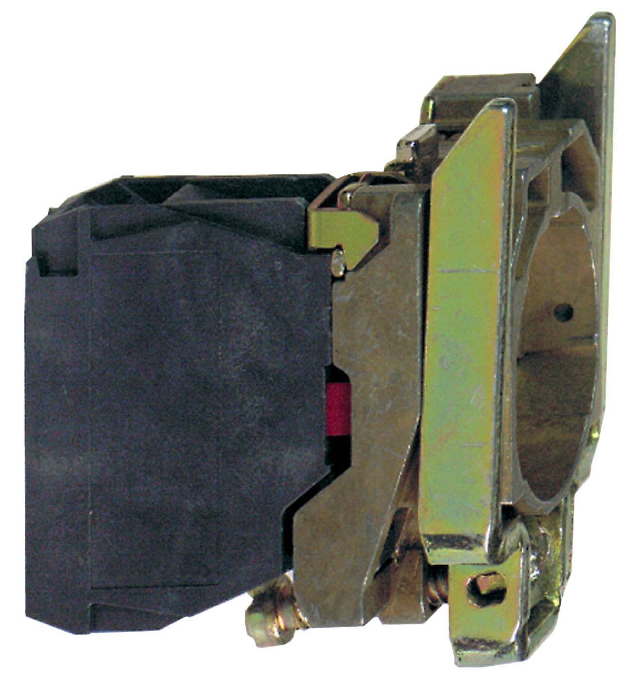Schneider ZB4BZ104 Hilfsschalterblock mit Befestigungsflansch, Harmony XB4, Metall, 22mm, 30mm, 2Ö, Schraubklemme