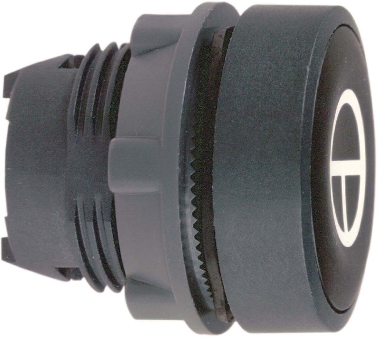 Schneider ZB5AA245 Drucktaster, Frontelement, Harmony XB5, Kunststoff, 22mm, schwarz, beschriftet T, tastend