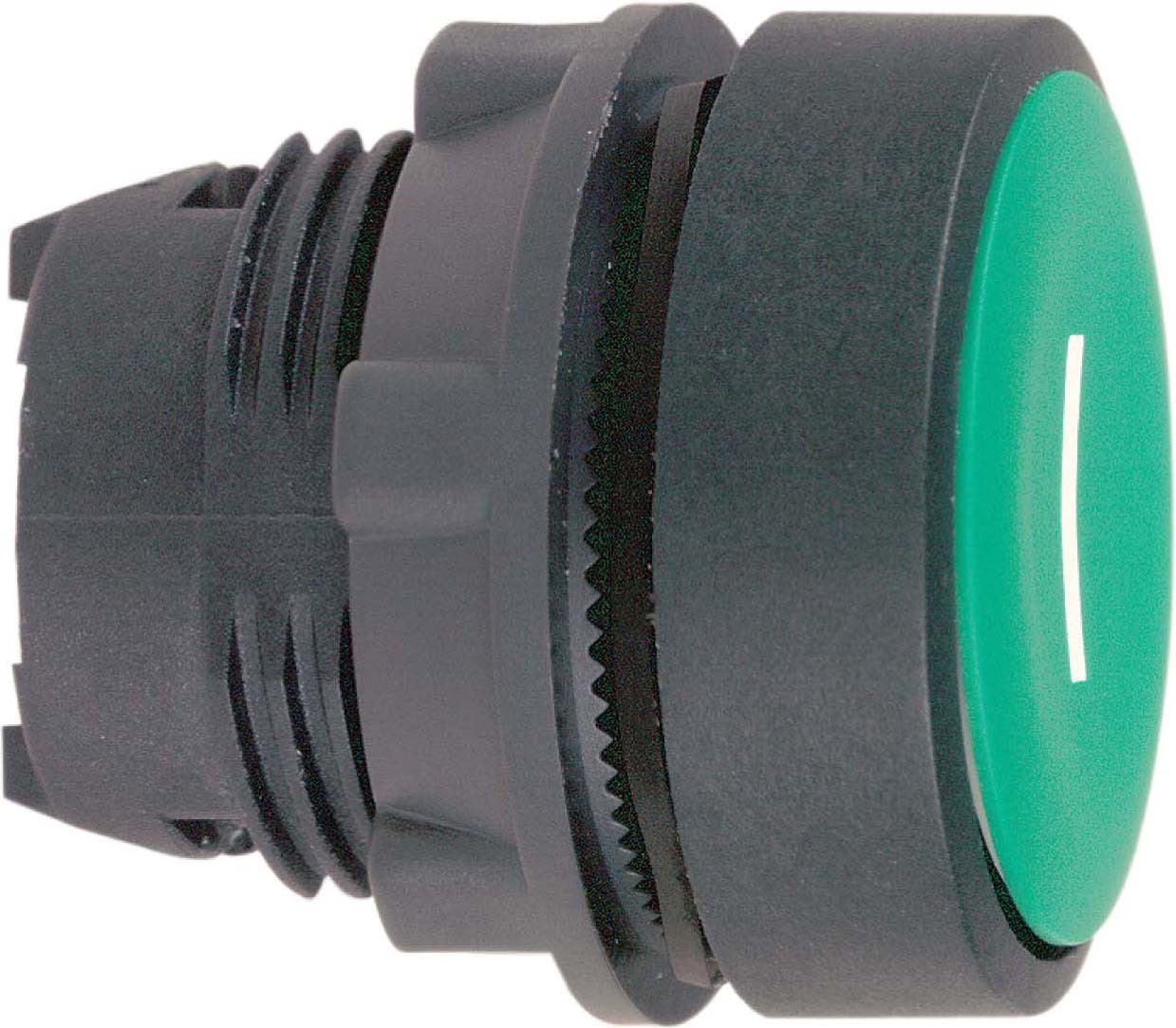 Schneider ZB5AA334 Drucktaster, Frontelement, Harmony XB5, Kunststoff, 22mm, weiß, beschriftet Pfeil oben, tastend