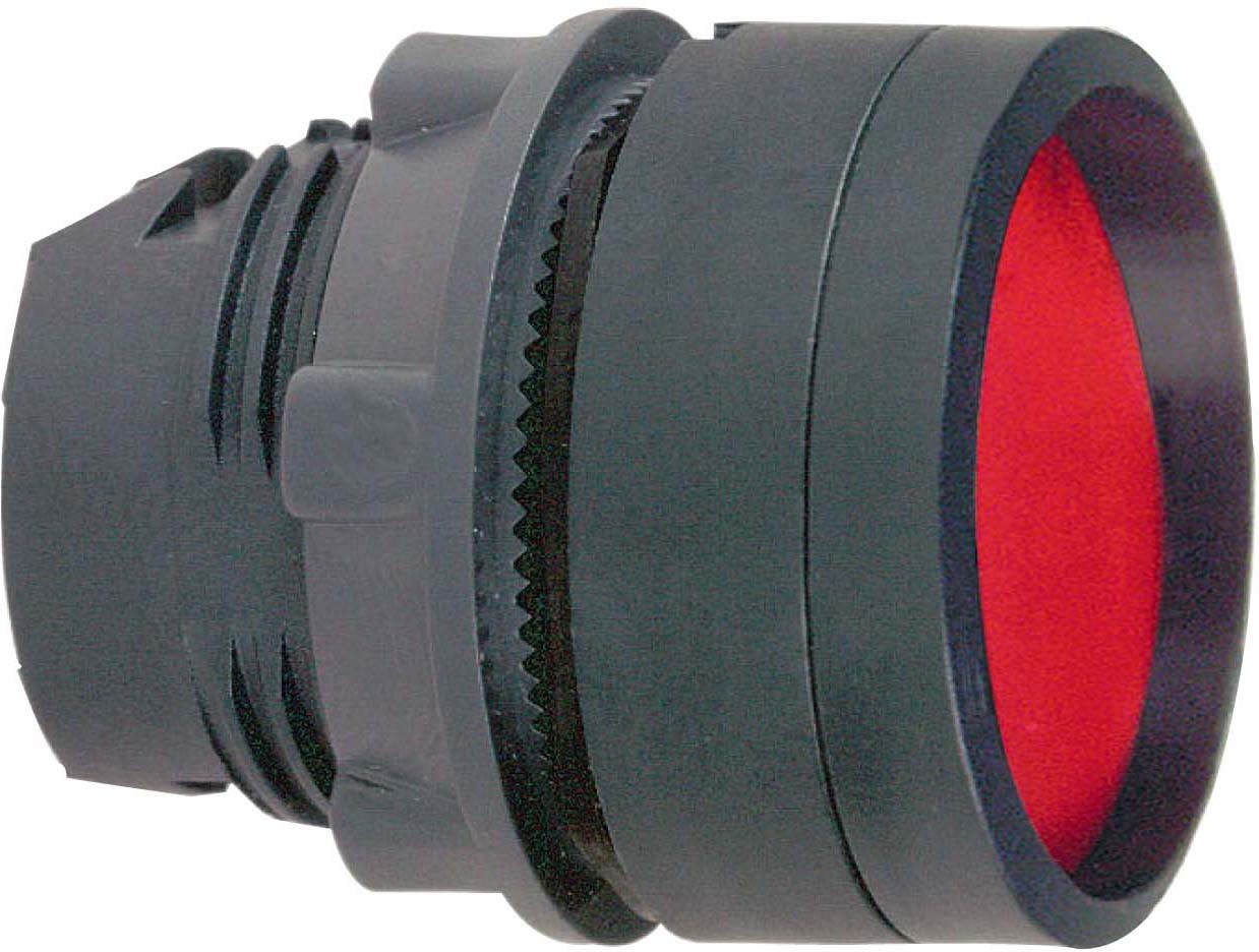 Schneider ZB5AA46 Drucktaster, Frontelement, Harmony XB5, Kunststoff, 22mm, rot, zurückgesetzt, unbeschriftet, tastend