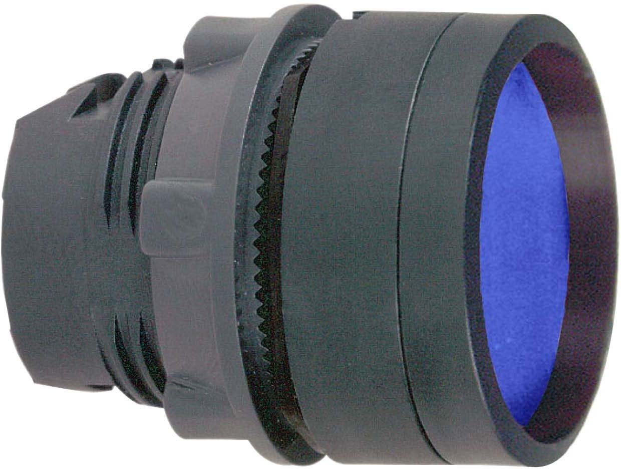 Schneider ZB5AA66 Drucktaster, Frontelement, Harmony XB5, Kunststoff, 22mm, blau, zurückgesetzt, unbeschriftet, tastend