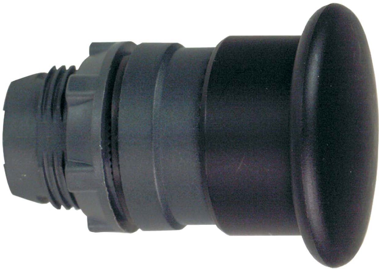 Schneider ZB5AC2 Pilzdrucktaster, Frontelement, Harmony XB5, Kunststoff, 22mm, schwarz, Pilz 40mm, unbeschriftet, tastend