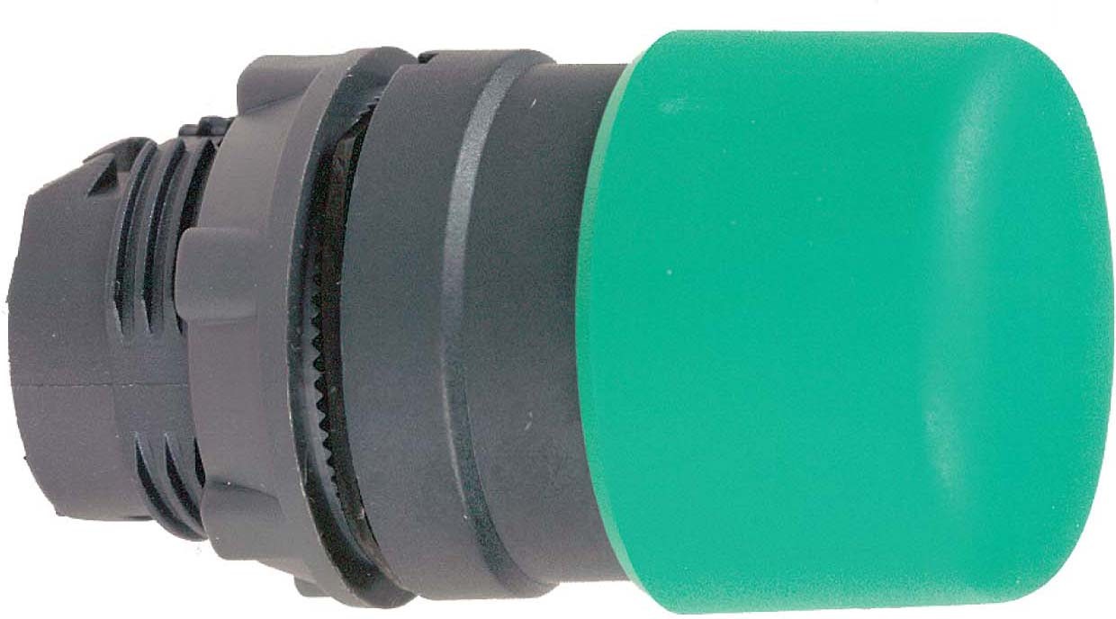 Schneider ZB5AC34 Pilzdrucktaster, Frontelement, Harmony XB5, Kunststoff, 22mm, grün, Pilz 30mm, unbeschriftet, tastend