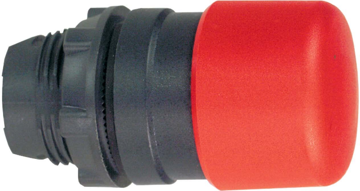 Schneider ZB5AC44 Pilzdrucktaster, Frontelement, Harmony XB5, Kunststoff, 22mm, rot, Pilz 30mm, unbeschriftet, tastend