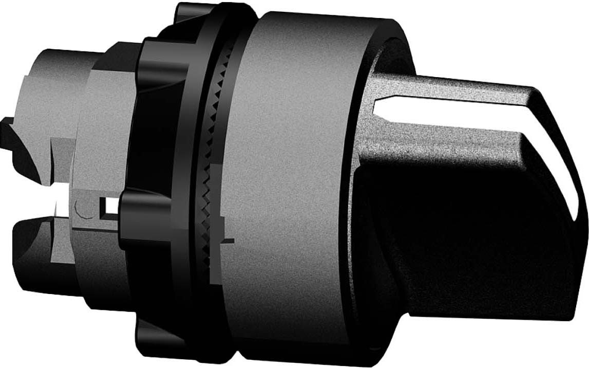 Schneider ZB5AD2 Wahlschalter, Frontelement, Harmony XB5, Kunststoff, 22mm, schwarz, 2 Stellungen, rastend