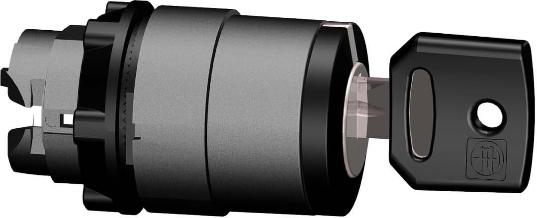 Schneider Electric ZB5AG820 Frontelement für Schlüsselschalter ZB5 o. Rastung schwarz 3 Positionen