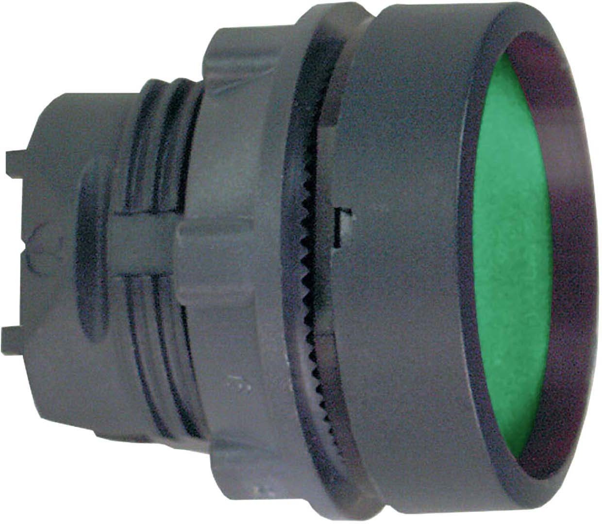 Schneider ZB5AH03 Drucktaster, Frontelement, Harmony XB5, Kunststoff, 22mm, grün, unbeschriftet, rastend