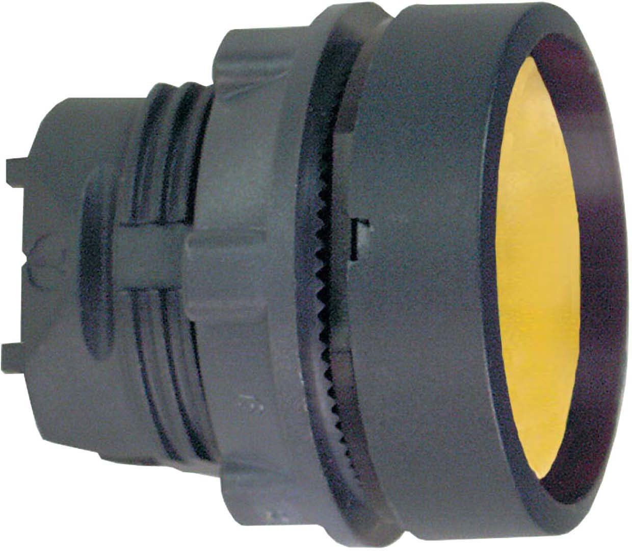 Schneider ZB5AH05 Drucktaster, Frontelement, Harmony XB5, Kunststoff, 22mm, gelb, unbeschriftet, rastend