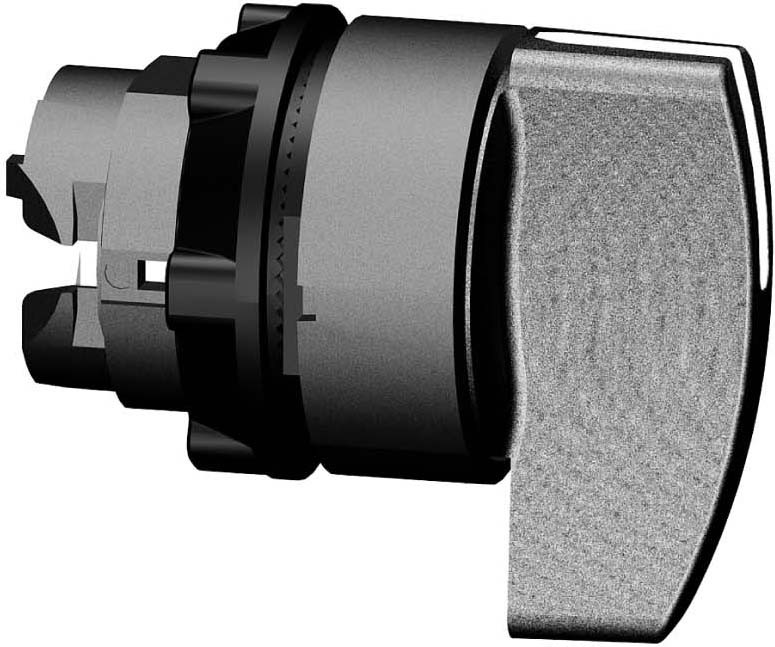 Schneider ZB5AJ2 Wahlschalter, Frontelement, Harmony XB5, Kunststoff, 22mm, schwarz, 2 Stellungen, langer Knebel, rastend