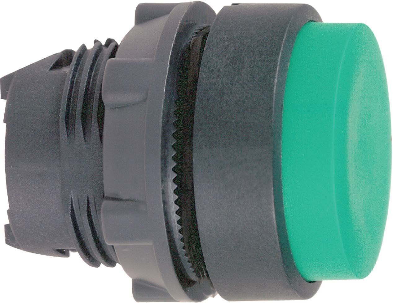 Schneider ZB5AL3 Drucktaster, Frontelement, Harmony XB5, Kunststoff, 22mm, grün, vorstehend, unbeschriftet, tastend