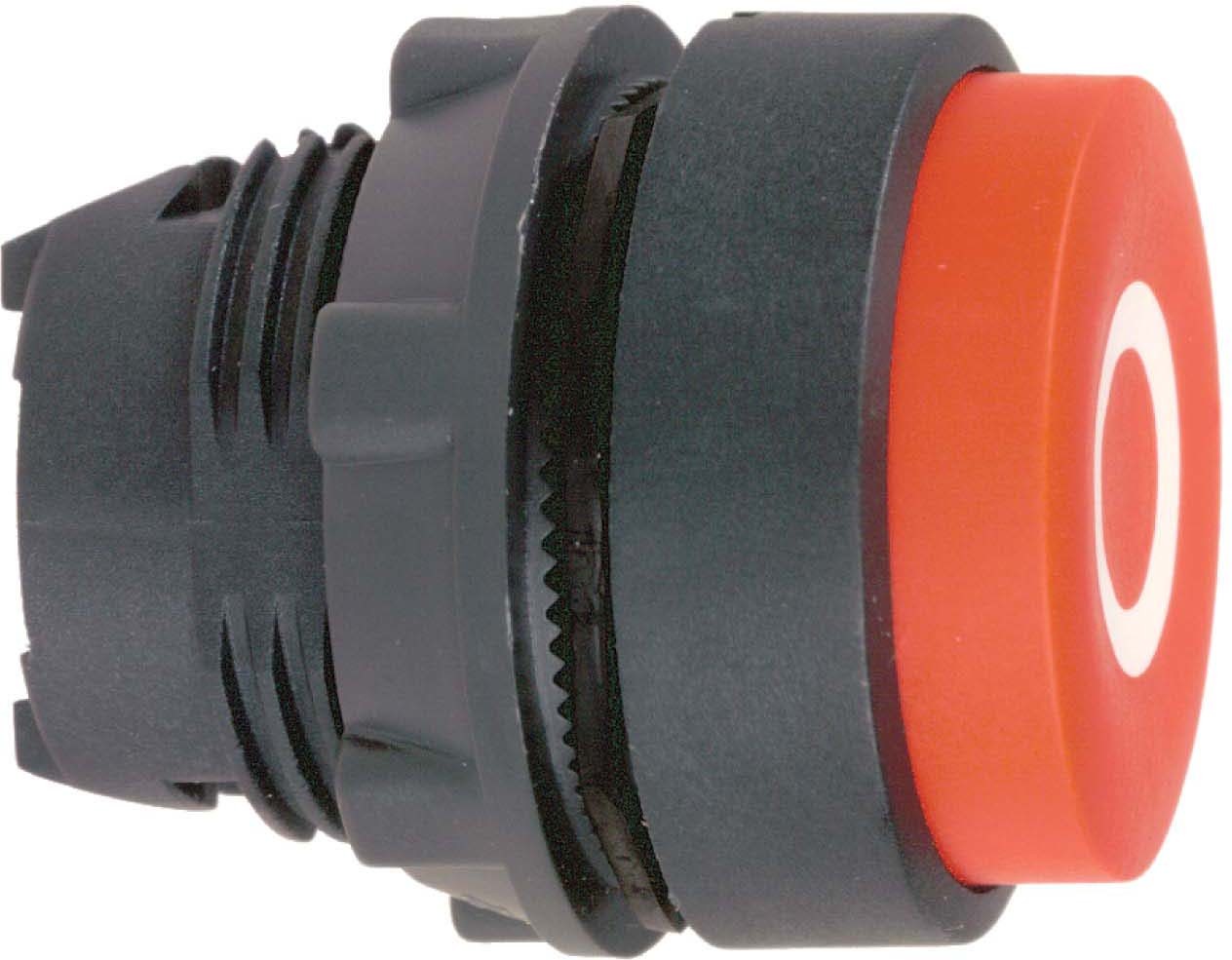 Schneider ZB5AL432 Drucktaster, Frontelement, Harmony XB5, Kunststoff, 22mm, rot, vorstehend, beschriftet O, tastend