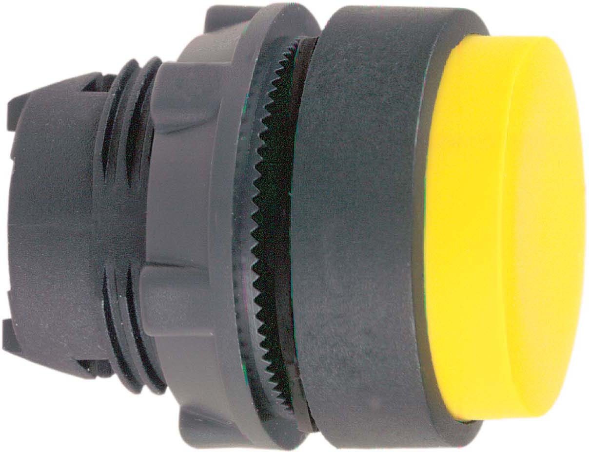 Schneider ZB5AL5 Drucktaster, Frontelement, Harmony XB5, Kunststoff, 22mm, gelb, vorstehend, unbeschriftet, tastend