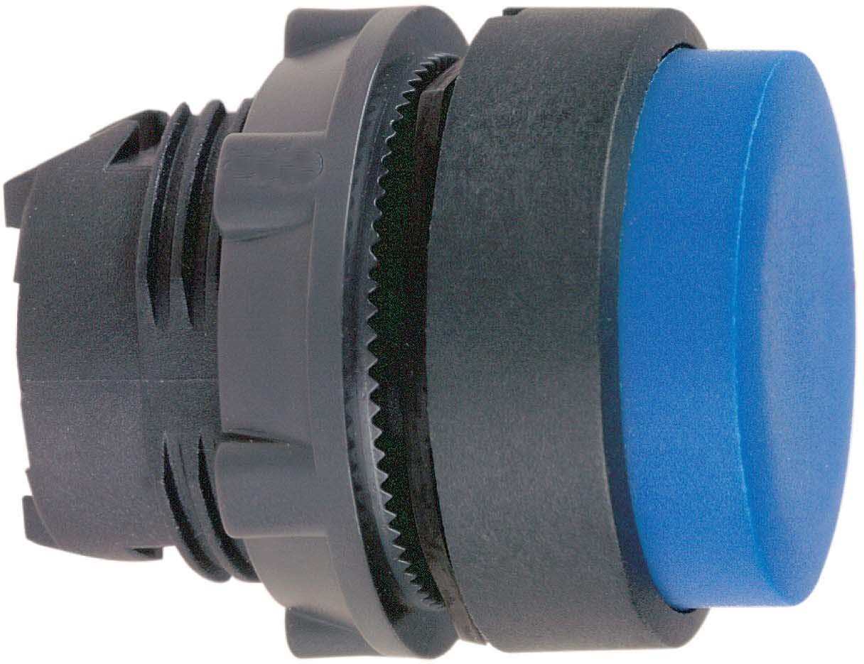 Schneider ZB5AL6 Drucktaster, Frontelement, Harmony XB5, Kunststoff, 22mm, blau, vorstehend, unbeschriftet, tastend