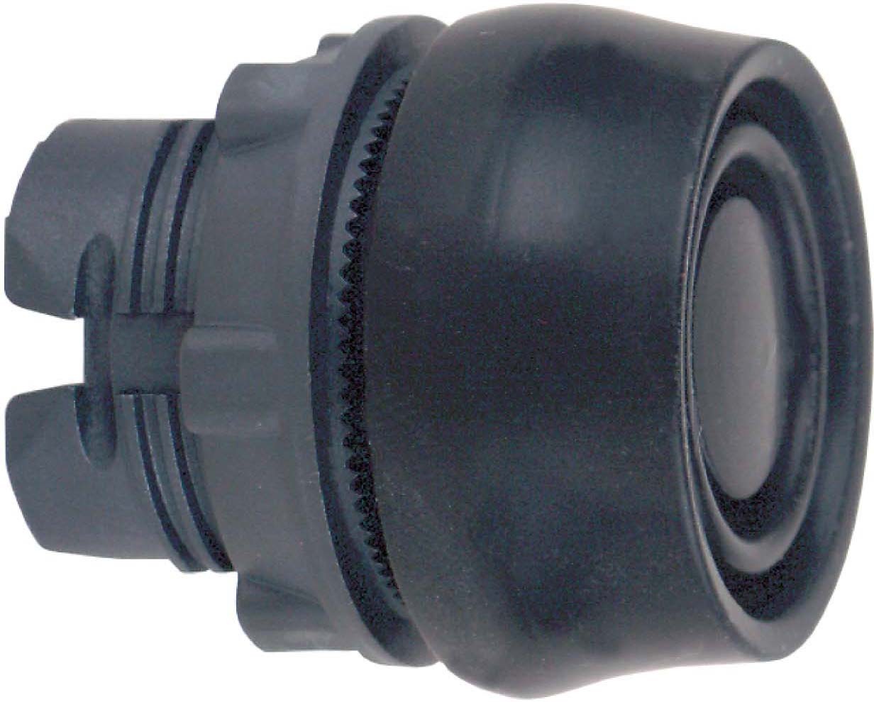 Schneider ZB5AP2S Drucktaster, Frontelement, Harmony XB5, Kunststoff, 22mm, schwarz, unbeschriftet, tastend, mit Schutzkappe