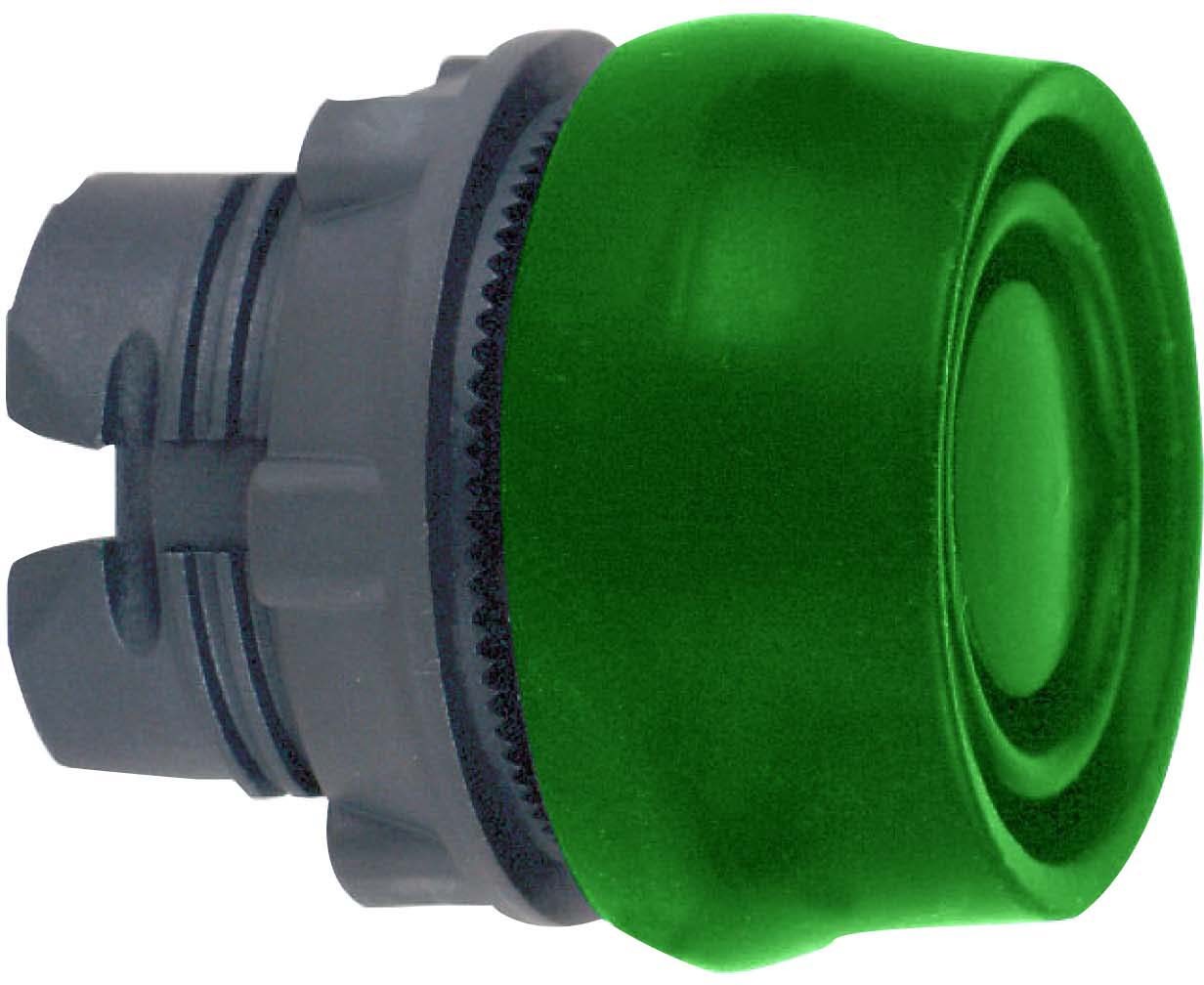 Schneider ZB5AP3S Drucktaster, Frontelement, Harmony XB5, Kunststoff, 22mm, grün, unbeschriftet, tastend, mit Schutzkappe