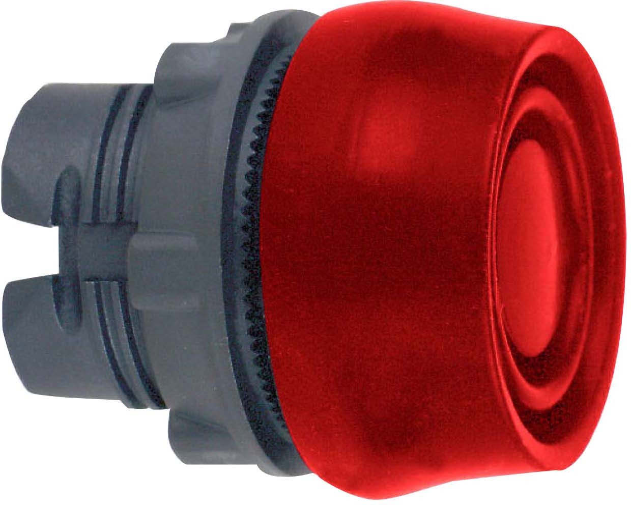 Schneider ZB5AP4S Drucktaster, Frontelement, Harmony XB5, Kunststoff, 22mm, rot, unbeschriftet, tastend, mit Schutzkappe