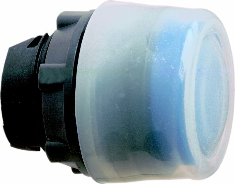 Schneider ZB5AP6 Drucktaster, Frontelement, Harmony XB5, Kunststoff, 22mm, blau, vorstehend, unbeschriftet, tastend, mit Schutzkappe