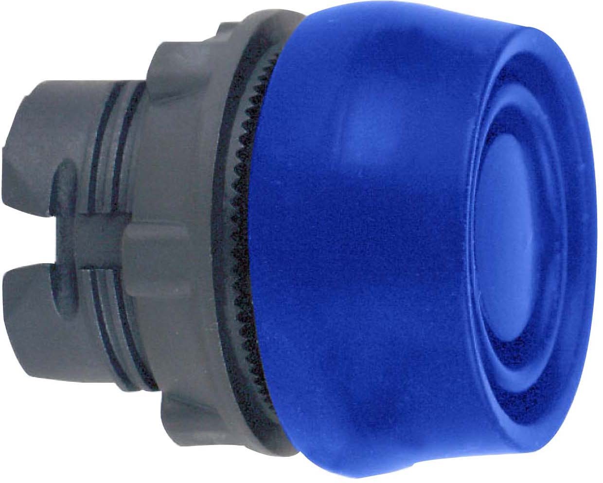 Schneider ZB5AP6S Drucktaster, Frontelement, Harmony XB5, Kunststoff, 22mm, blau, unbeschriftet, tastend, mit Schutzkappe