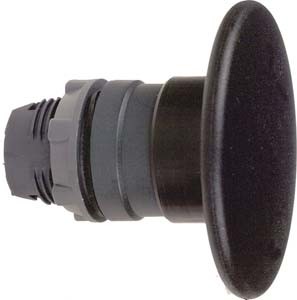 Schneider ZB5AR2 Pilzdrucktaster, Frontelement, Harmony XB5, Kunststoff, 22mm, schwarz, Pilz 60mm, unbeschriftet, tastend