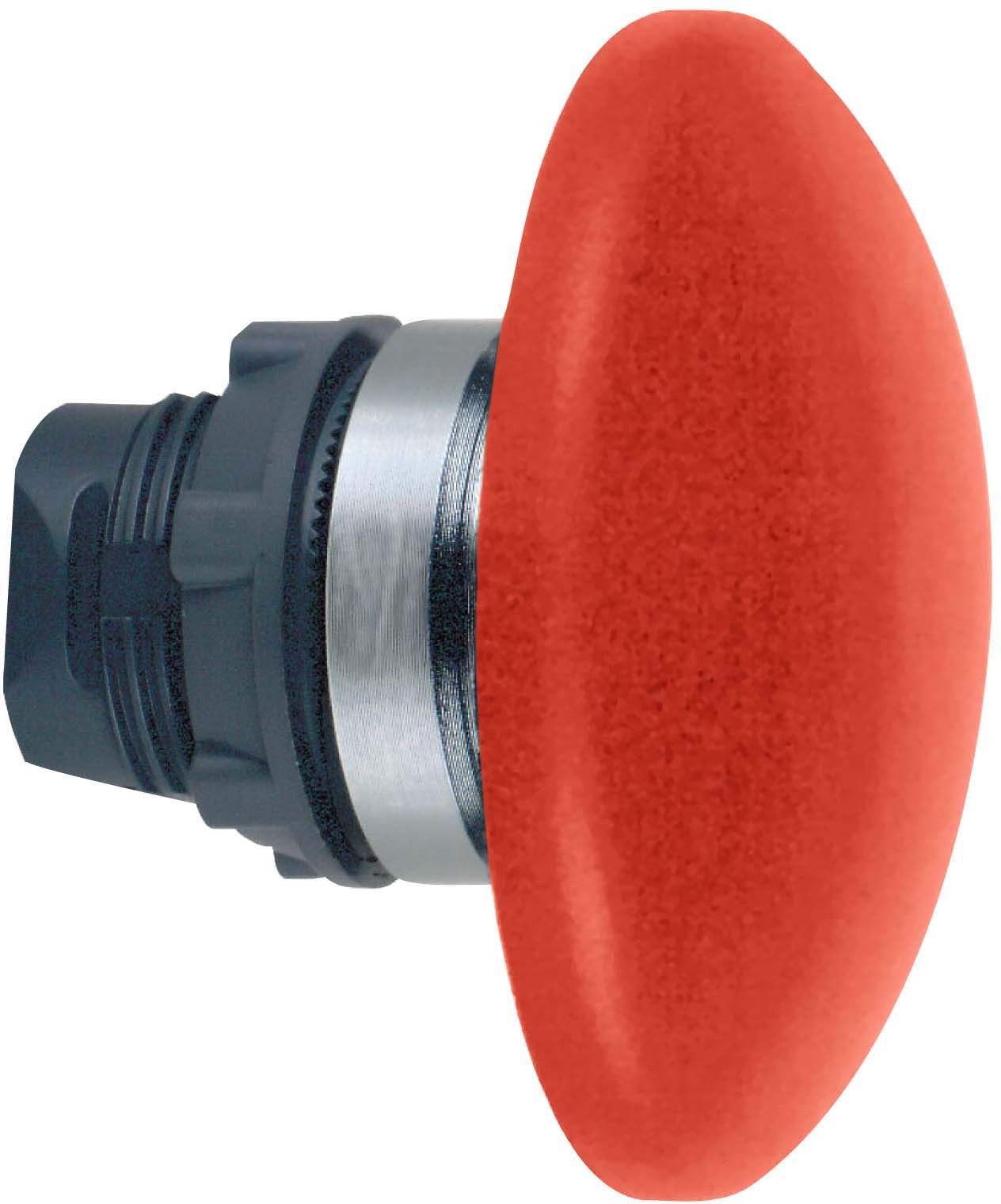 Schneider ZB5AR416 Pilzdrucktaster, Frontelement, Harmony XB5, Kunststoff, 22mm, rot, Pilz 60mm, gewölbt, unbeschriftet, tastend