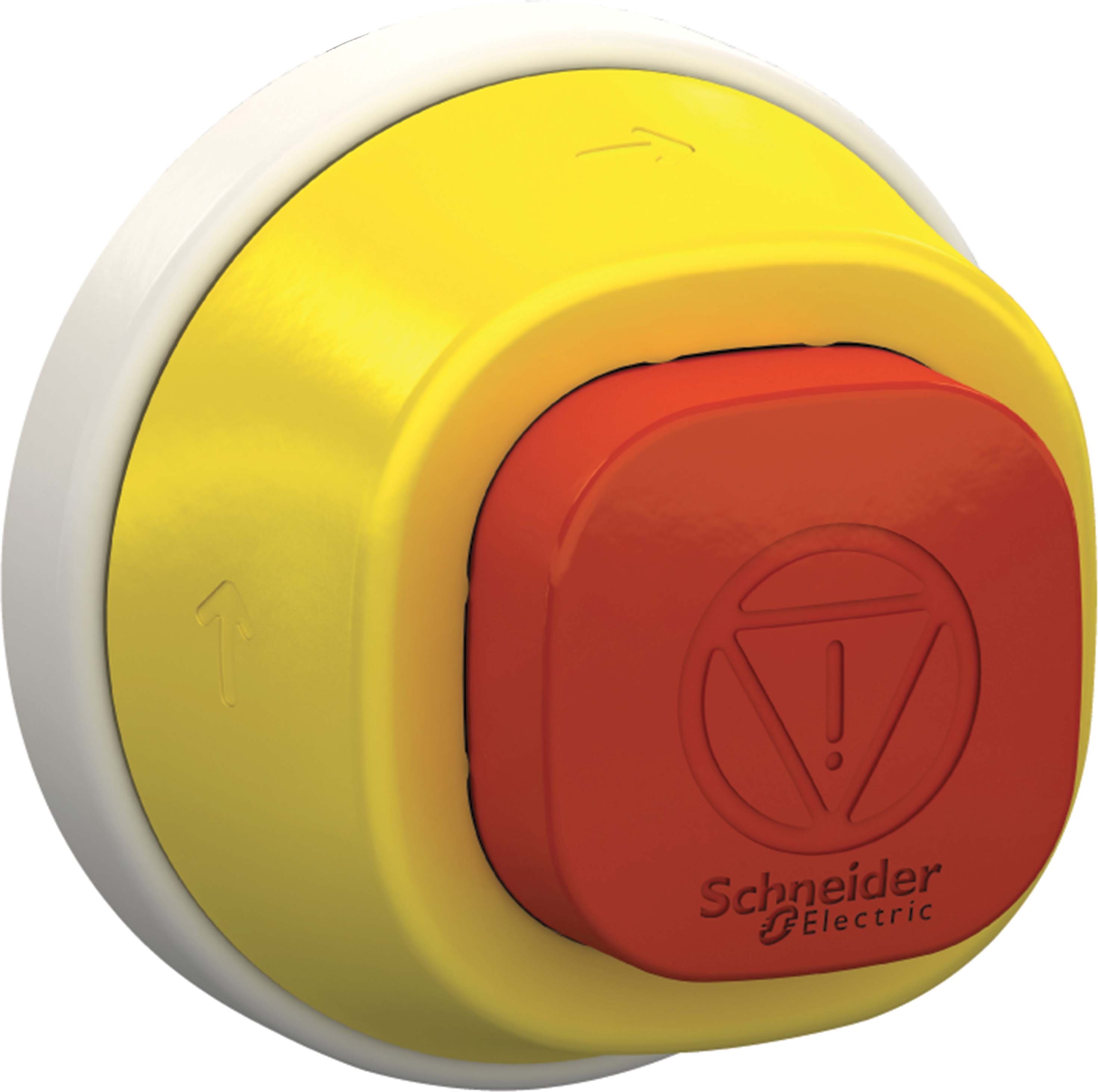 Schneider ZB5AS84W2B Not-Aus/Not-Halt-Schalter, Frontelement, Harmony XB5, Kunststoff, 22mm, rot, Drehentriegelung