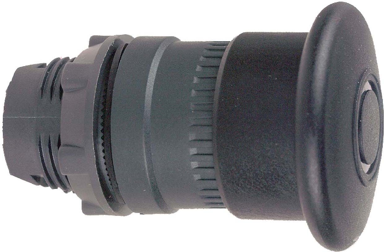 Schneider ZB5AT2 Pilzdrucktaster, Frontelement, Harmony XB5, Kunststoff, 22mm, schwarz, Pilz 40mm, Zugentriegelung