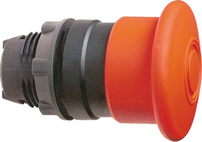 Schneider ZB5AT84 Not-Aus/Not-Halt-Schalter, Frontelement, Harmony XB5, Kunststoff, 22mm, rot, Pilz 40mm, Zugentriegelung
