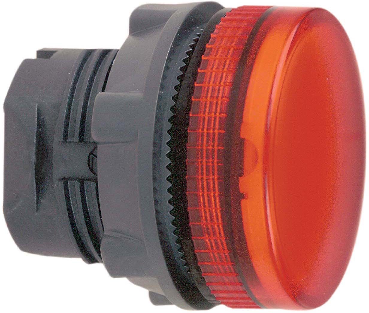 Schneider ZB5AV043 Leuchtmelder, Frontelement, Harmony XB5, Kunststoff, 22mm, rot, für universelle LED, glatte Kalotte