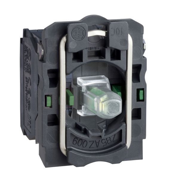 Schneider Electric ZB5AW0M33 Hilfsschalterblock Ø 22 grün Integral LED 2S