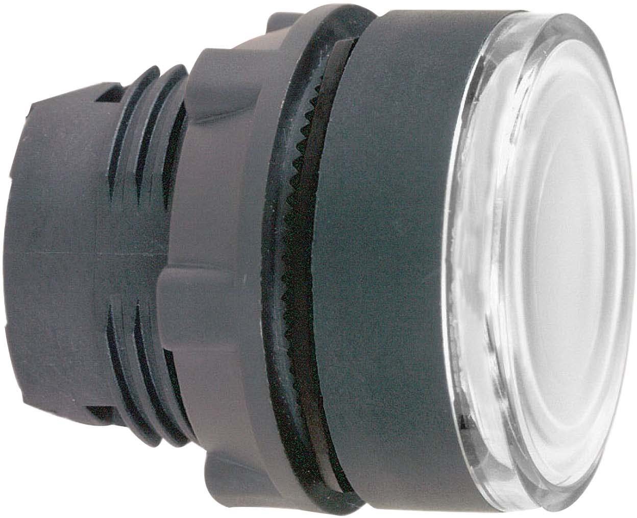 Schneider ZB5AW37 Leuchtdrucktaster, Frontelement, Harmony XB5, Kunststoff, 22mm, klar, für BA9s