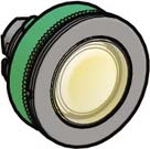 Schneider ZB5FW383 Leuchtdrucktaster, Frontelement, Harmony XB5F, Kunststoff, 30mm, gelb, für universelle LED