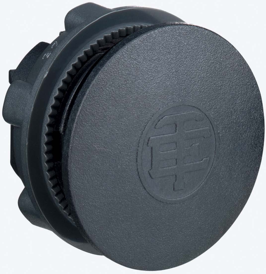 Schneider ZB5SZ3 Blindstopfen, Frontelement, Harmony XB5, Kunststoff, 22mm, schwarz, unbeschriftet, rund