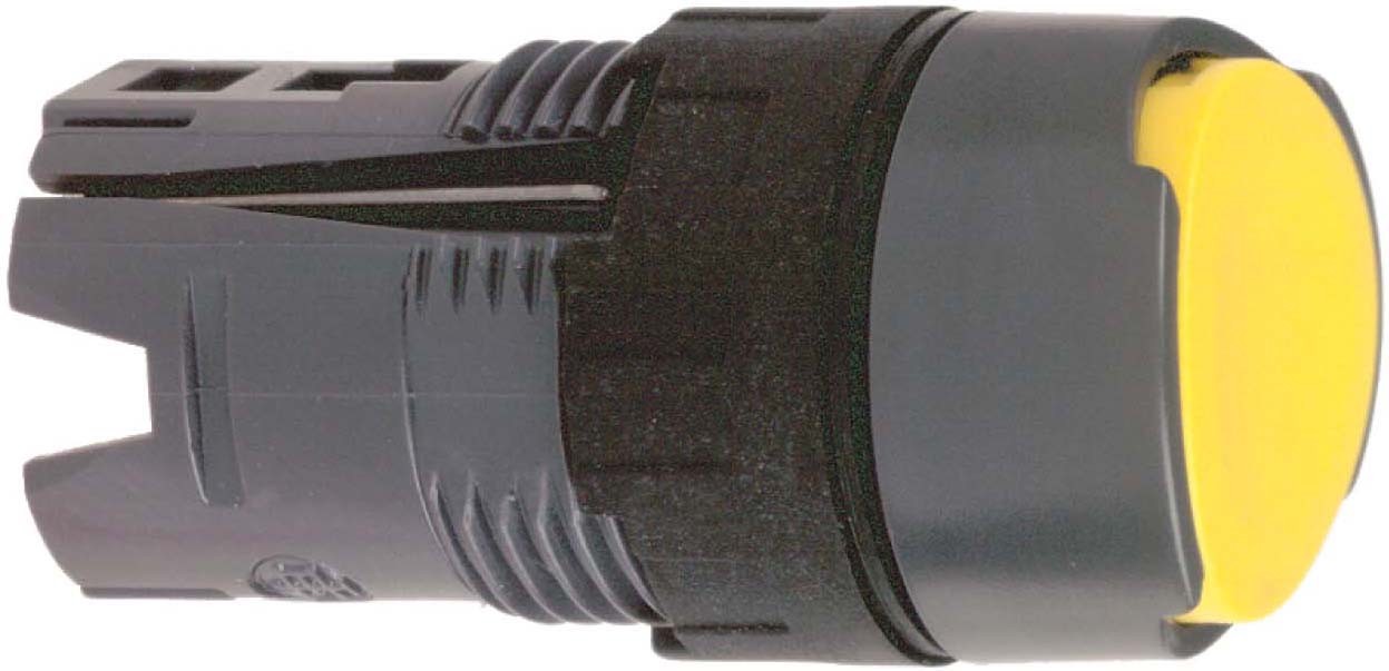 Schneider Electric ZB6AA5 Frontelement für Drucktaster ZB6 tastend gelb Ø 16 mm
