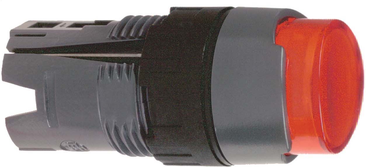 Schneider ZB6AE4 Frontelement für Leuchtdrucktaster ZB6, tastend, rot, Ø 16 mm
