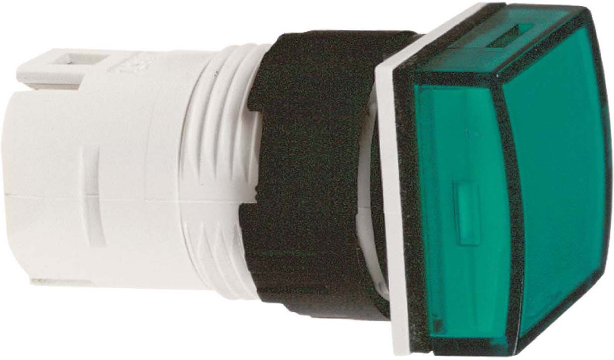 Schneider ZB6CV3 Leuchtmelder, Ø 16, quadratisch, Kalotte, grün