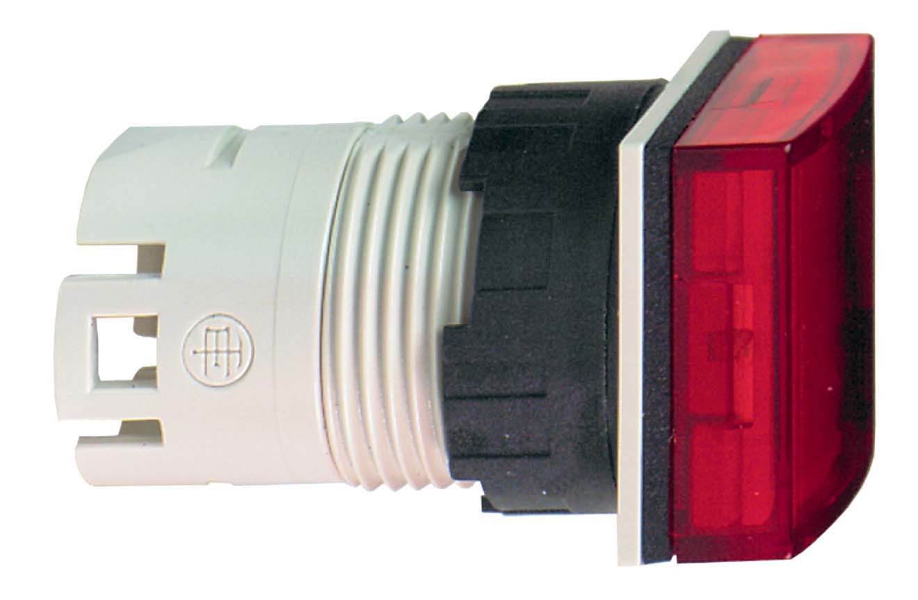 Schneider ZB6CV4 Leuchtmelder, Ø 16, quadratisch, Kalotte, rot