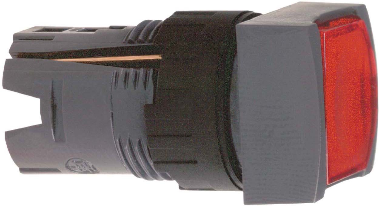 Schneider ZB6CW4 Frontelement für Leuchtdrucktaster ZB6, tastend, rot, Ø 16 mm