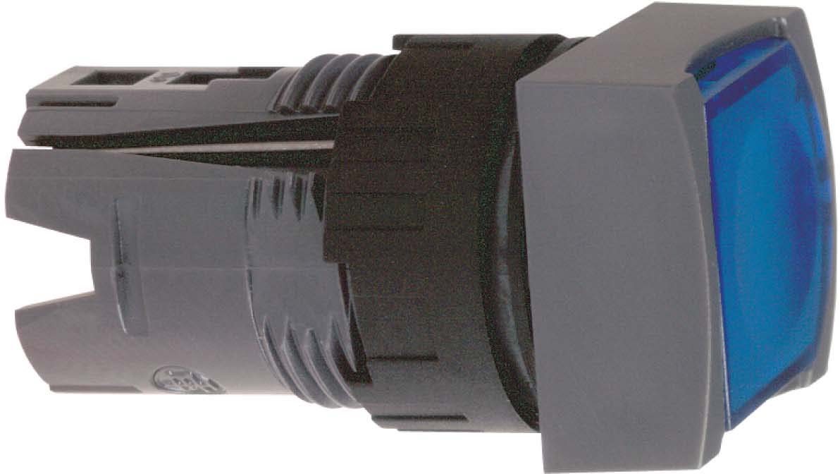 Schneider ZB6CW6 Frontelement für Leuchtdrucktaster ZB6, tastend, blau, Ø 16 mm