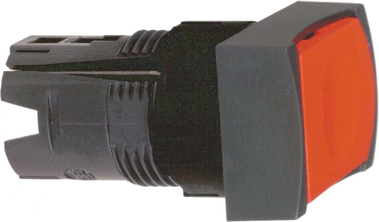 Schneider ZB6DA4 Frontelement für Drucktaster ZB6, tastend, rot, Ø 16 mm